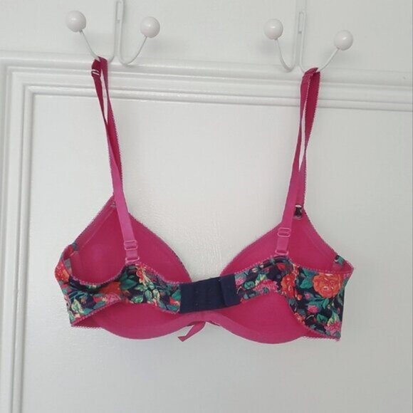 Aerie 'Limited Edition' Pushup- Floral Magenta 'Emma' Bra- 32B - Picture 5 of 10